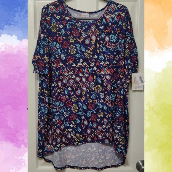 💙LuLaRoe Irma High-Low Long Tunic Top - Picture 1 of 8
